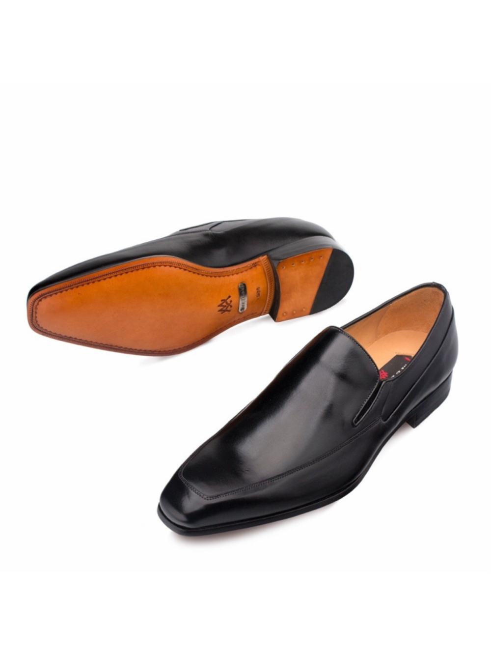 Mezlan Mens 13 M Black European Calfskin Leather Tula Venetian Slip On Loafers